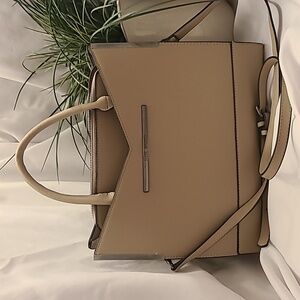 Steve Madden Taupe Satchel Handbag